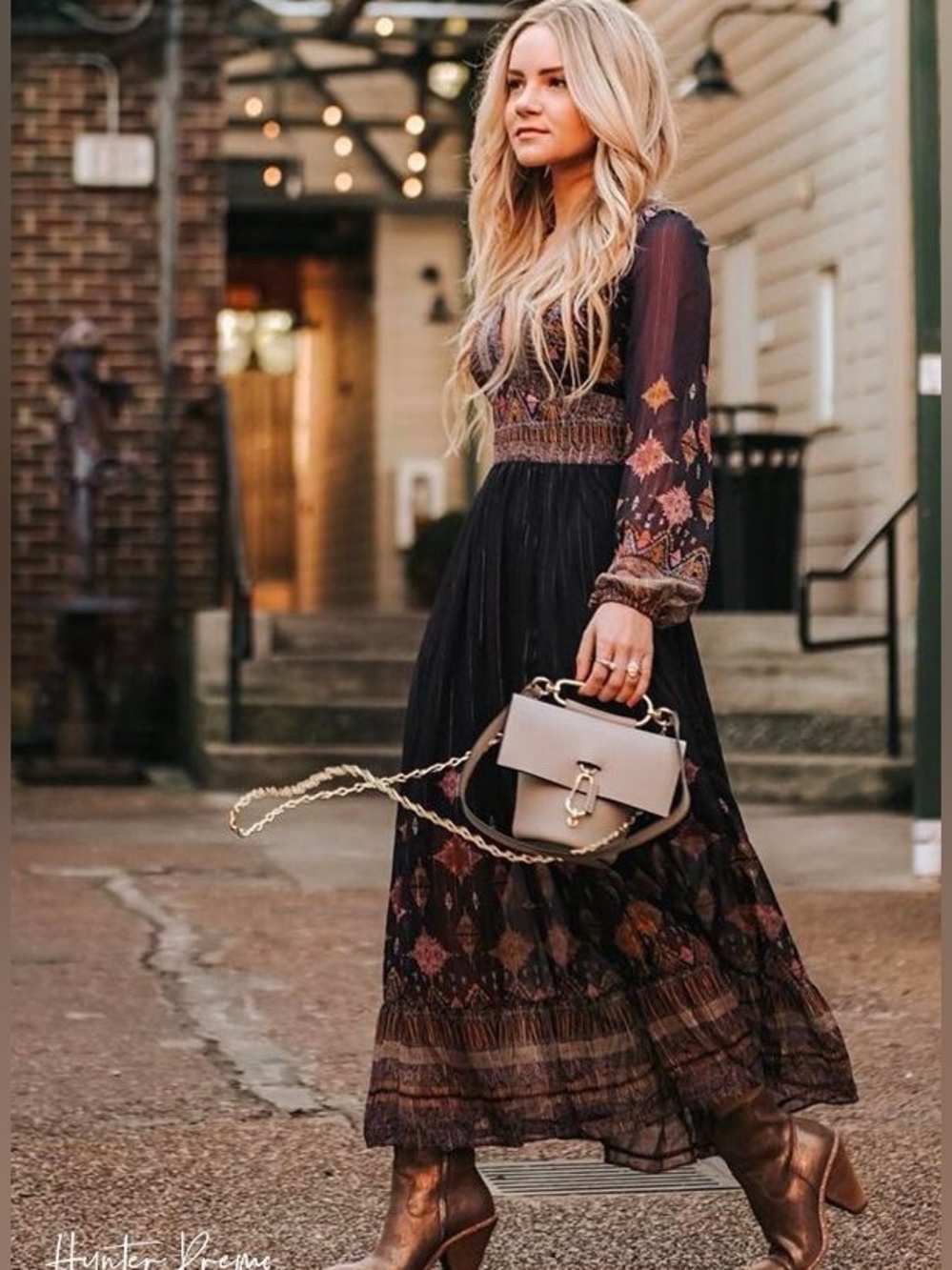 Free People | Wishing Well Midi Dress Plum Boho Dress Sz S